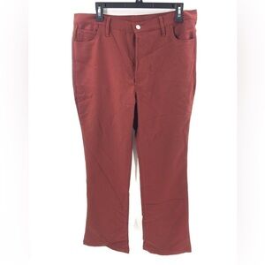 NWT Maison Margiela Boot Cut Pants IT44 US XL High Rise Button Fly Cotton Rust